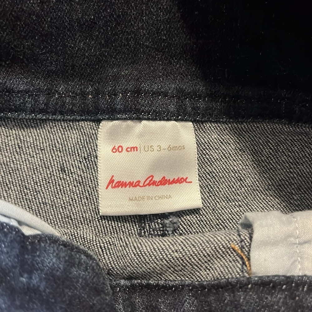Hanna Andersson Infant Denim Overalls 3-6M‎ - Picture 5 of 9
